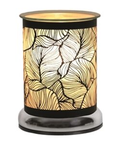 Black 25w Touch Sensitive Aroma Lamp Botanical 17cm