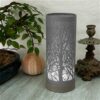 Grey And White Touch Sensitive Aroma Lamp 26cm