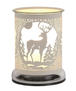 White 25w Touch Sensitive Aroma Lamp Stag 17cm