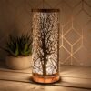 White And Rose Gold Touch Sensitive Aroma Lamp 26cm