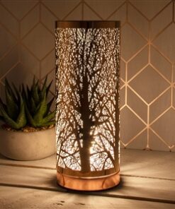 White And Rose Gold Touch Sensitive Aroma Lamp 26cm