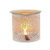 White Wax Oil Burner Candle Holder Tree Of Life