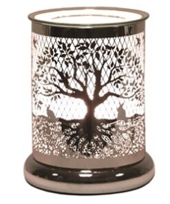 Z Done 25w White And Silver Touch Sensitive Aroma Lamp 17cm Tree Of Life