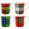 4asst Tartan Mug