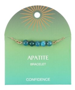 Apatite Crystal Beaded Chain Bracelet