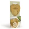 Bamboo Heart Tealight Holder With 4 Secret Message Tealights Happy Anniversary