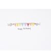 Birthday Bunting Sea Glass Card