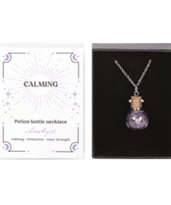 Calming Potion Amethyst Crystal Chip Necklace