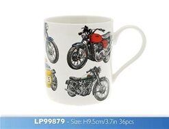 Classic Motorbike Fine China Mug