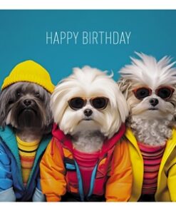 Coola Coola Happy Birthday Dogs Card