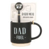 Dad Fuel Ceramic Mug And Metal Coffee Scoop