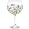 Daisies Handpainted Gin Glass