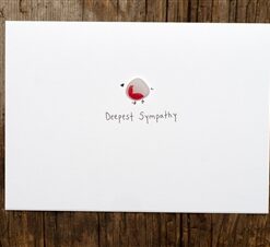 Deepest Sympathy Sea Glass Card