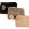 Faux Fur Pom Pom Make Up Bag