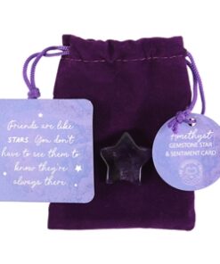 Friends Are Like Stars Lucky Amethyst Crystal Star In A Bag