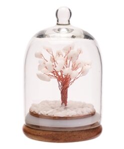 Gemstone Dome Tree White Jade