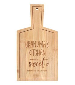 Grandma's Kitchen Bamboo Serving Board