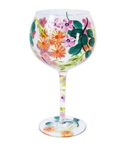 Hand Painted Gin Glass