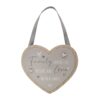 Hanging Heart Plaque Family