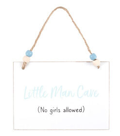 Little Man Cave Hanging Mdf Sign