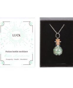 Luck Potion Green Aventurine Crystal Chip Necklace