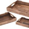 Mango Wood Serving Tray Set