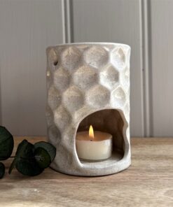 Natural Speckled Honeycomb Ceramic Oil Burner Wax Melter