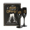 Pair Of Til Death Do Us Party Champagne Flutes