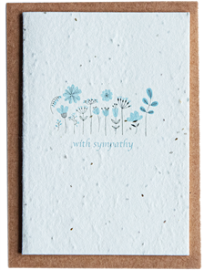 Plantable Wildflower Seed Card With Sympathy