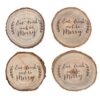 Set Of 4 Log Coasters