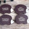 Set Of 4 Wooden Hedgehog Coasters