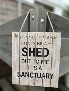 Shed Sanctuary Sign