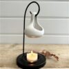 Tear Drop Style Wax Melter Oil Burner White