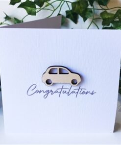 Wooden Cut Out Card Driving Test