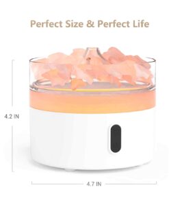 Himalayan Salt Aroma Diffuser Night Light Usb C Flame Effect (salt Included) 2