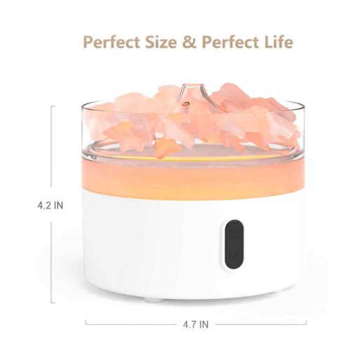 Himalayan Salt Aroma Diffuser Night Light Usb C Flame Effect (salt Included) 2