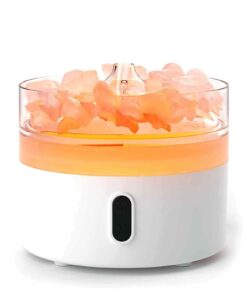 Himalayan Salt Aroma Diffuser Night Light Usb C Flame Effect (salt Included)